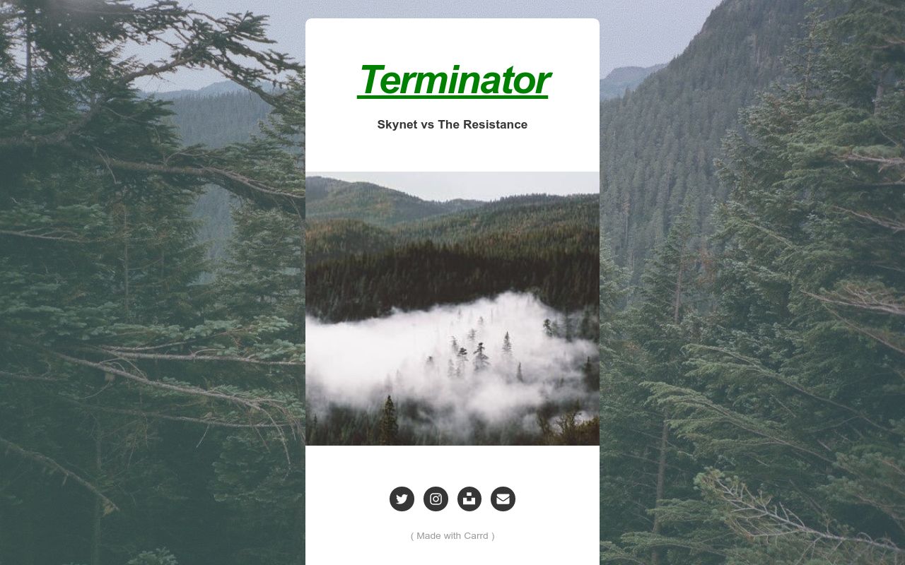 Carrd profile picture for @terminator